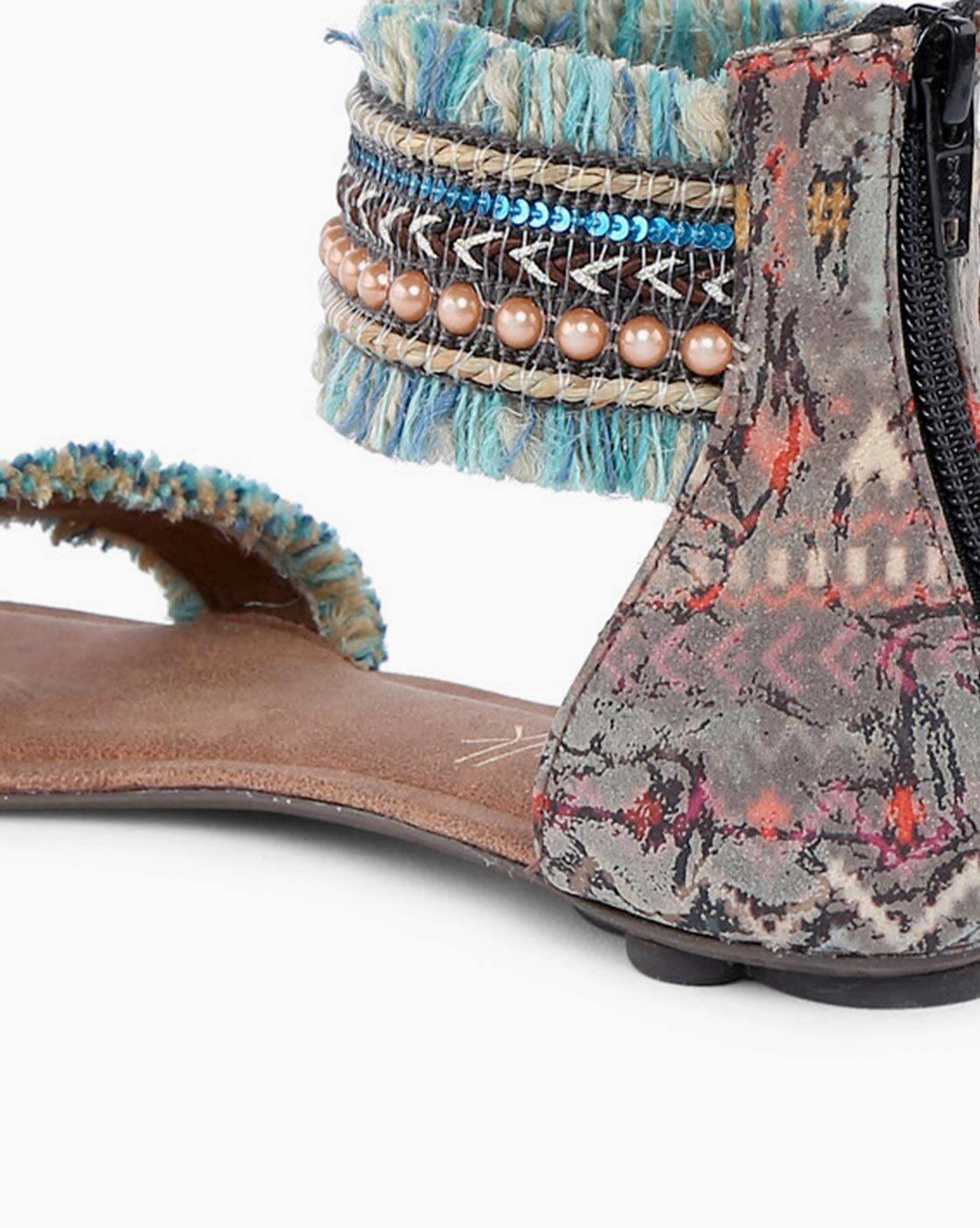 Buy Multicoloured Flat Sandals for Women by CATWALK Online