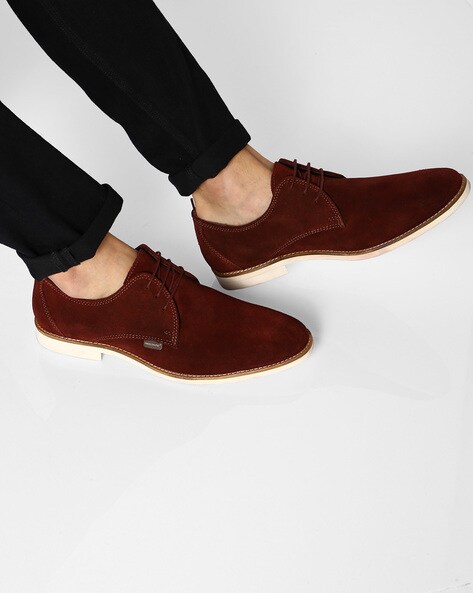 red tape sweat leather shoes