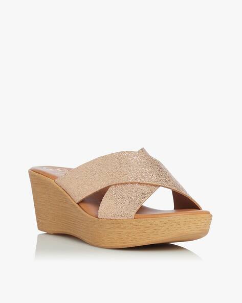 Buy Rose Gold Heeled Sandals for Women by Dune London Online | Ajio.com