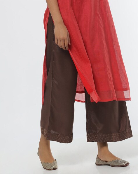 Pants with Contrast Border Price in India
