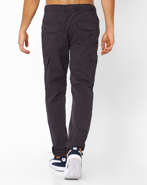 Teamspirit - Cargo Track Pants with Elasticated Drawstring Waist from Ajio  | Harem pants, Pants, Track pants