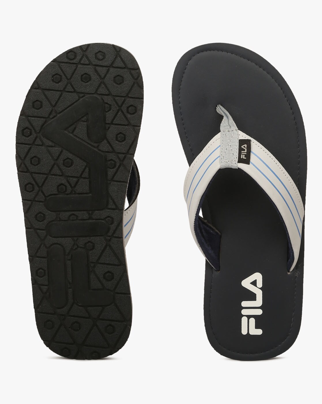 fila slippers black