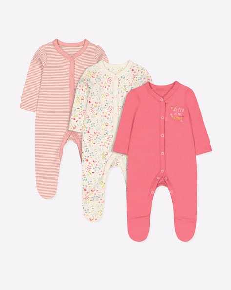 Buy DARK PINK Sleepsuits&Nightsuit for Infants by Mothercare - Main Image