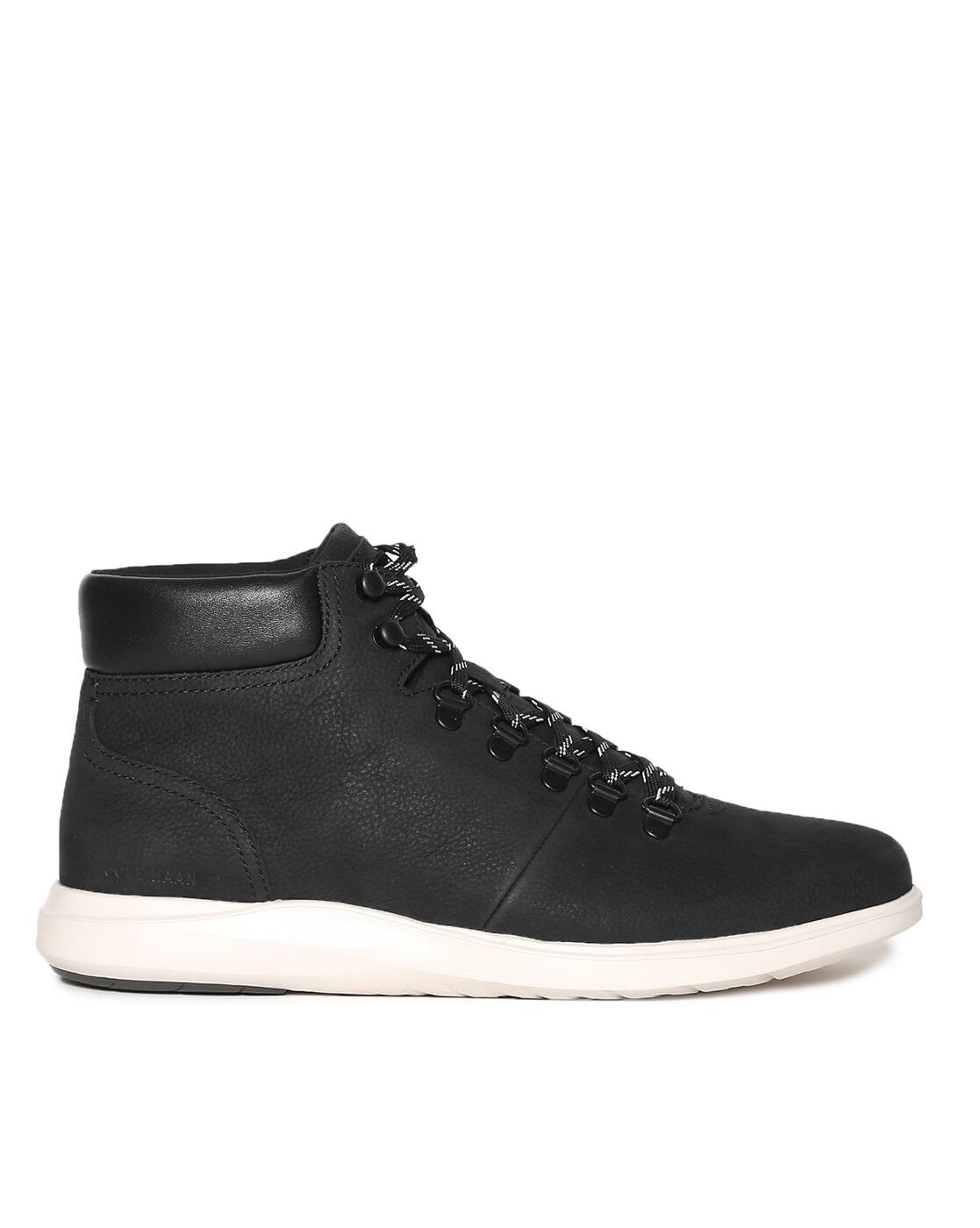 cole haan black high top sneakers