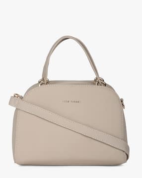 Women S Handbags Online In India Ajio Brands Grey Stylised Handbag With Detachable Sling Strap