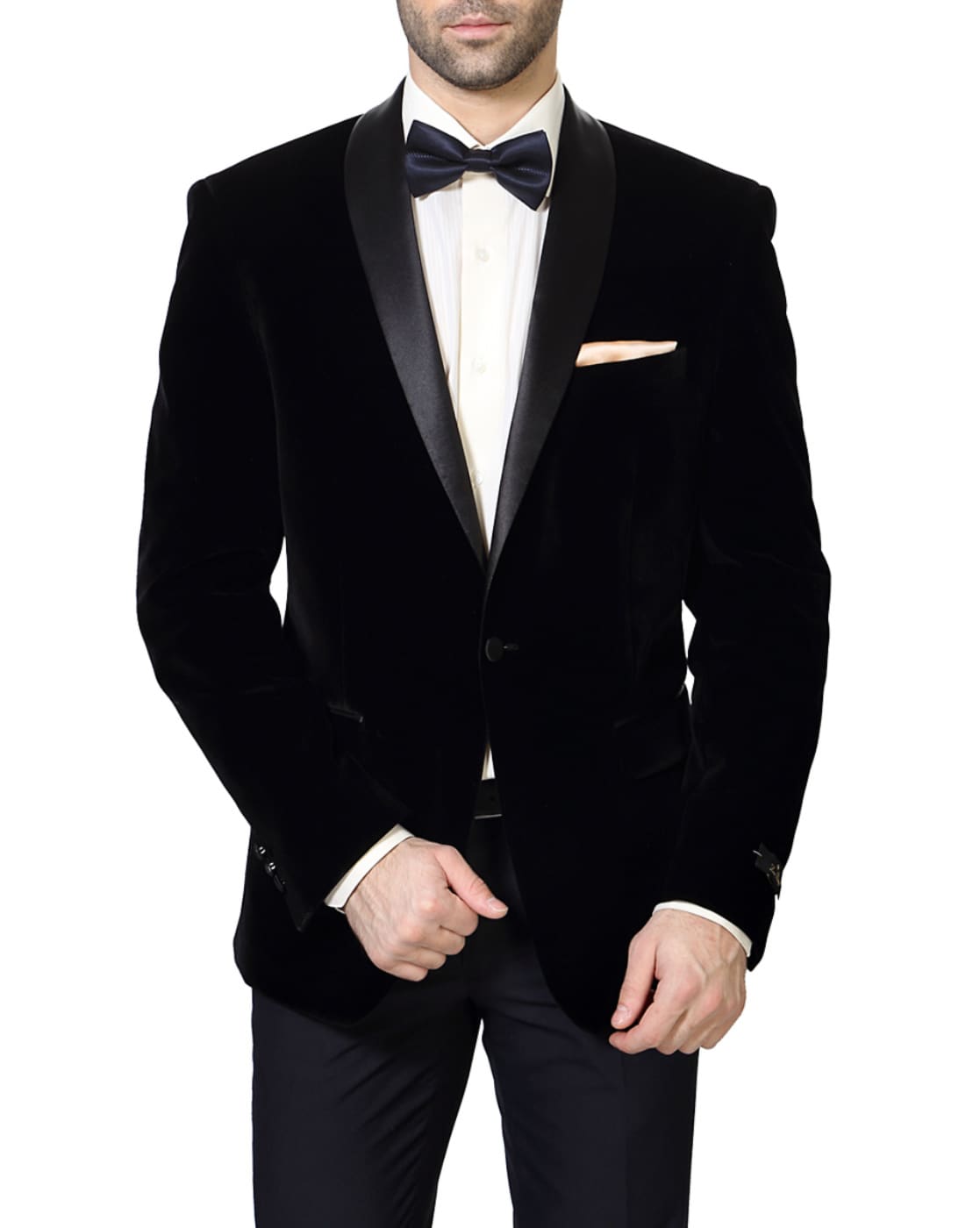 louis philippe black velvet blazer