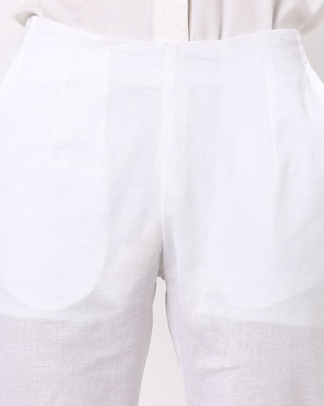 White cigarette trousers - PANAGIA