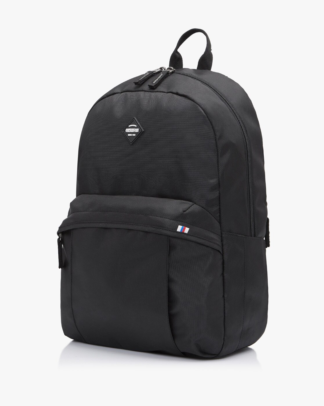 american tourister textured backpack with zip pocket