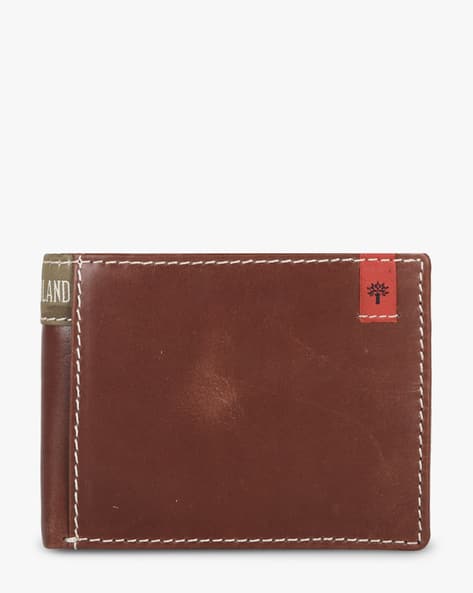 Bi-Fold Leather Wallet with Zip Pocket