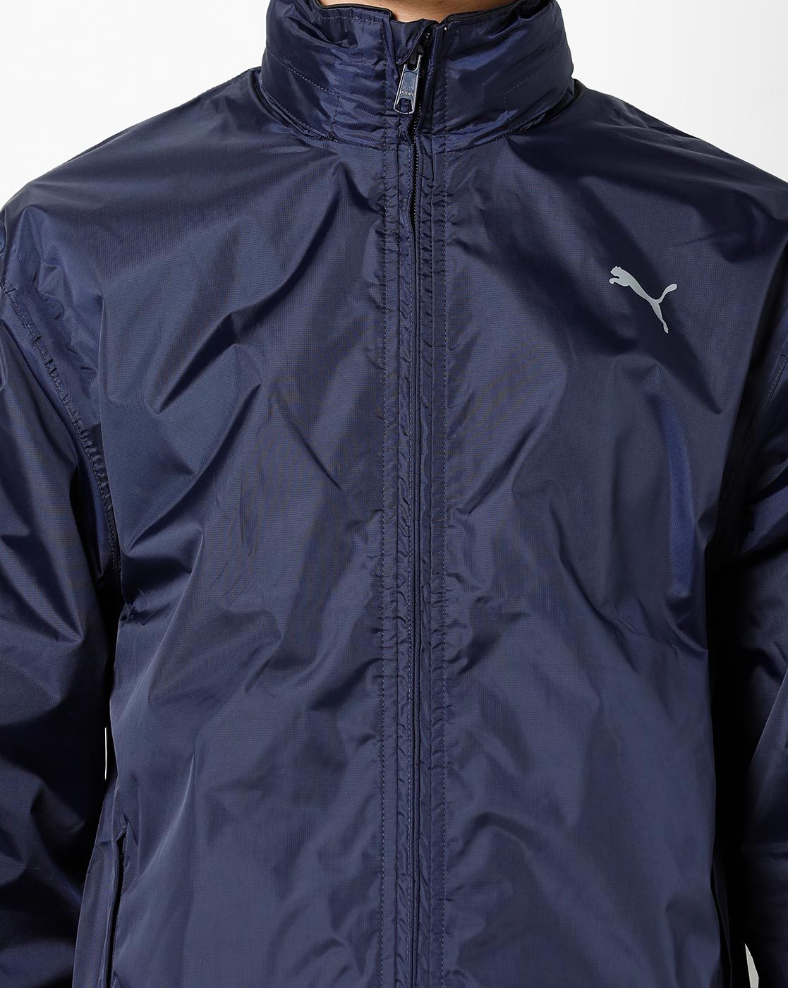 puma waterproof navy blue jacket