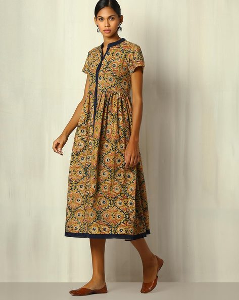 kalamkari midi dress