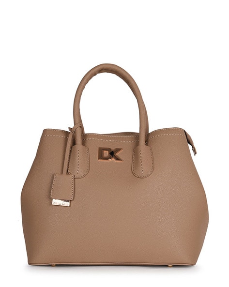 Textured Handbag with Short Handle