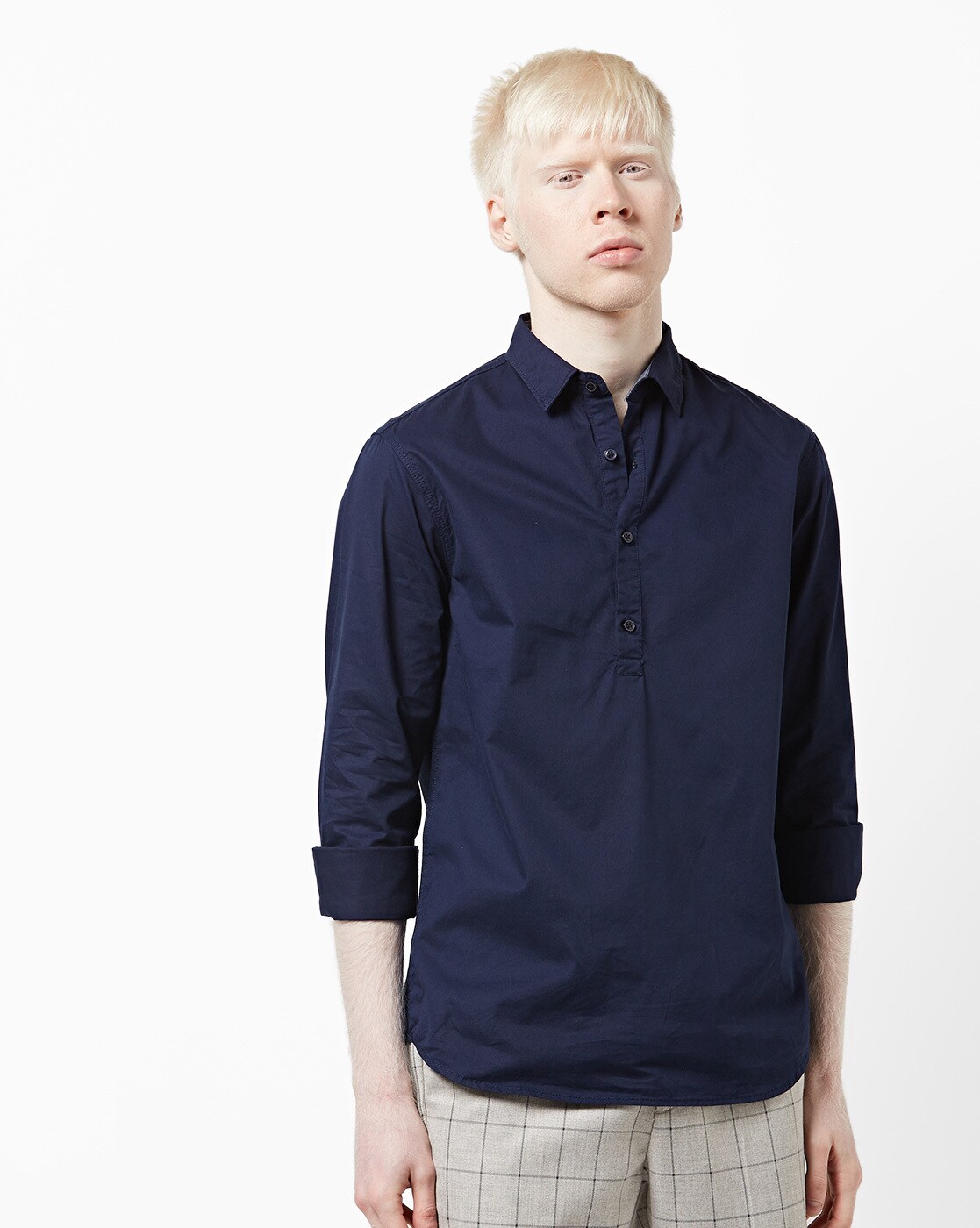 navy blue shirt mens