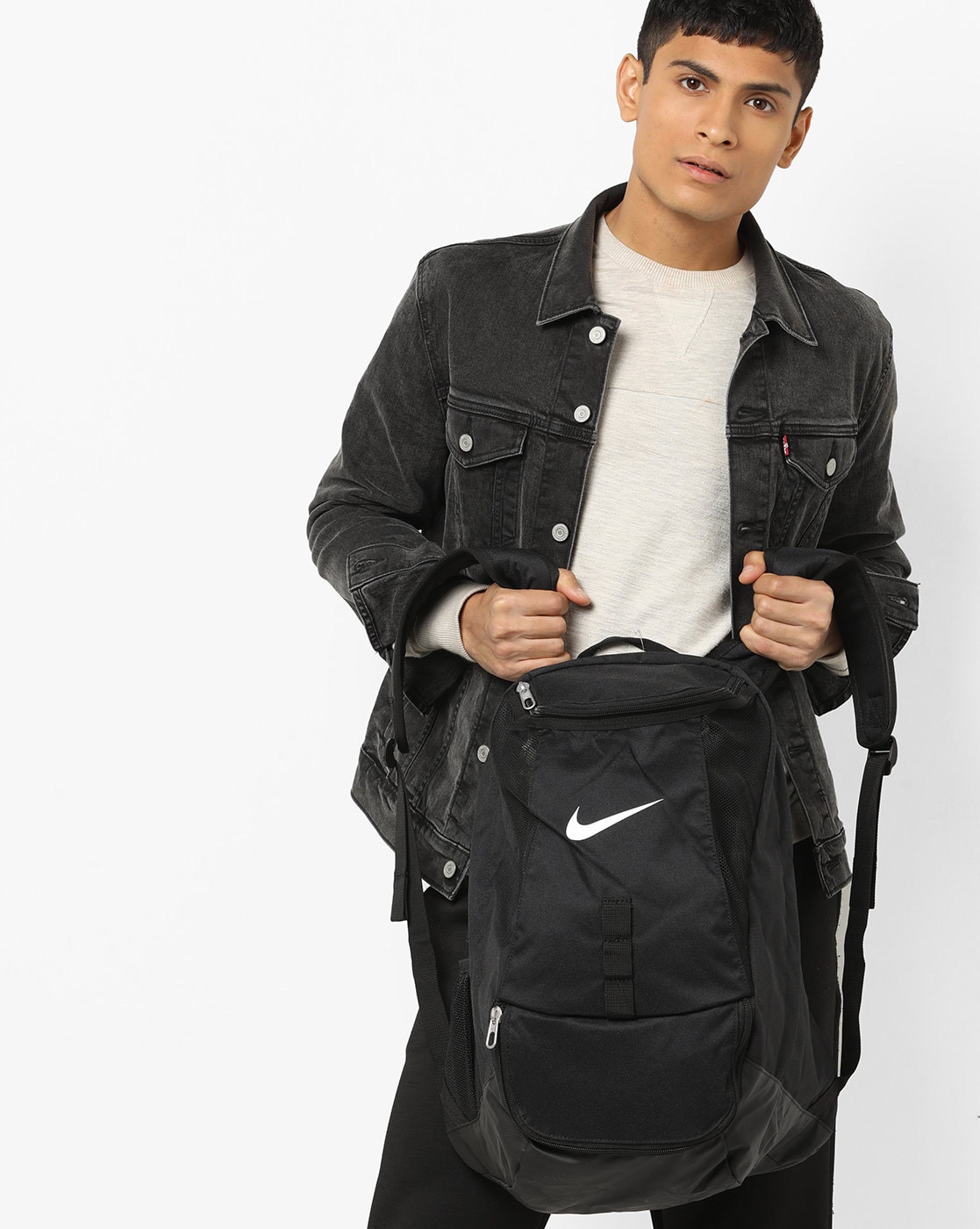 black nike backpack mesh