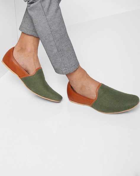 Olive Green \u0026 Tan Brown Casual Shoes 
