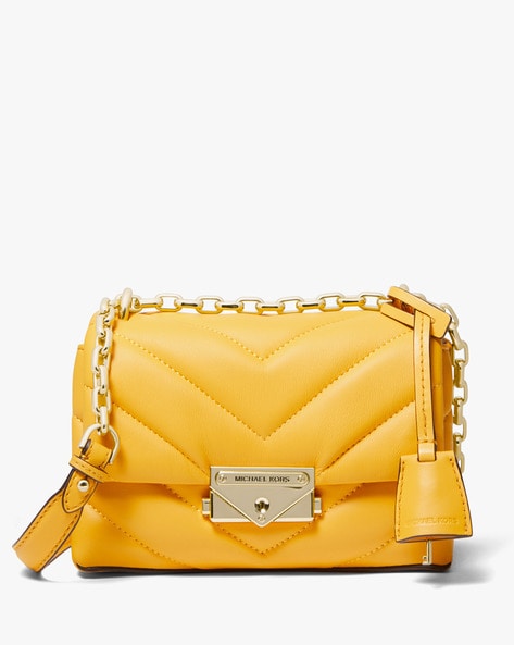 Buy Michael Kors Cece Small Shoulder Bag | Yellow Color Women | AJIO LUXE