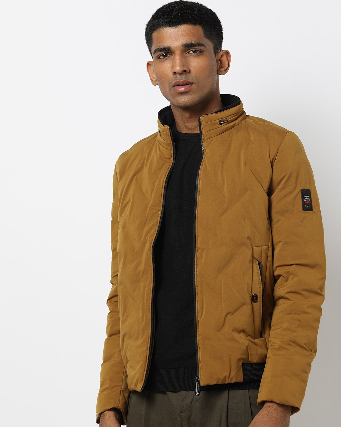 yeppers funnel neck bomber jacket