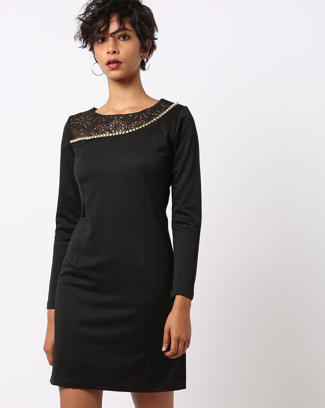 embellished sheath dress