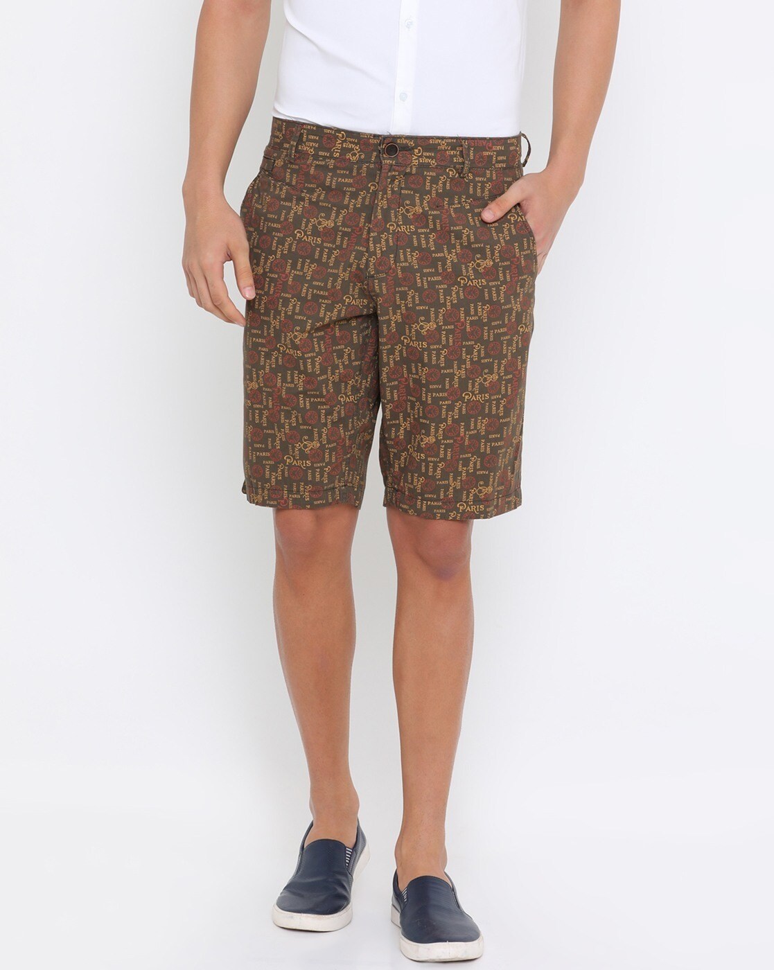 Buy Brown Shorts & 3/4ths for Men by SHOWOFF Online
