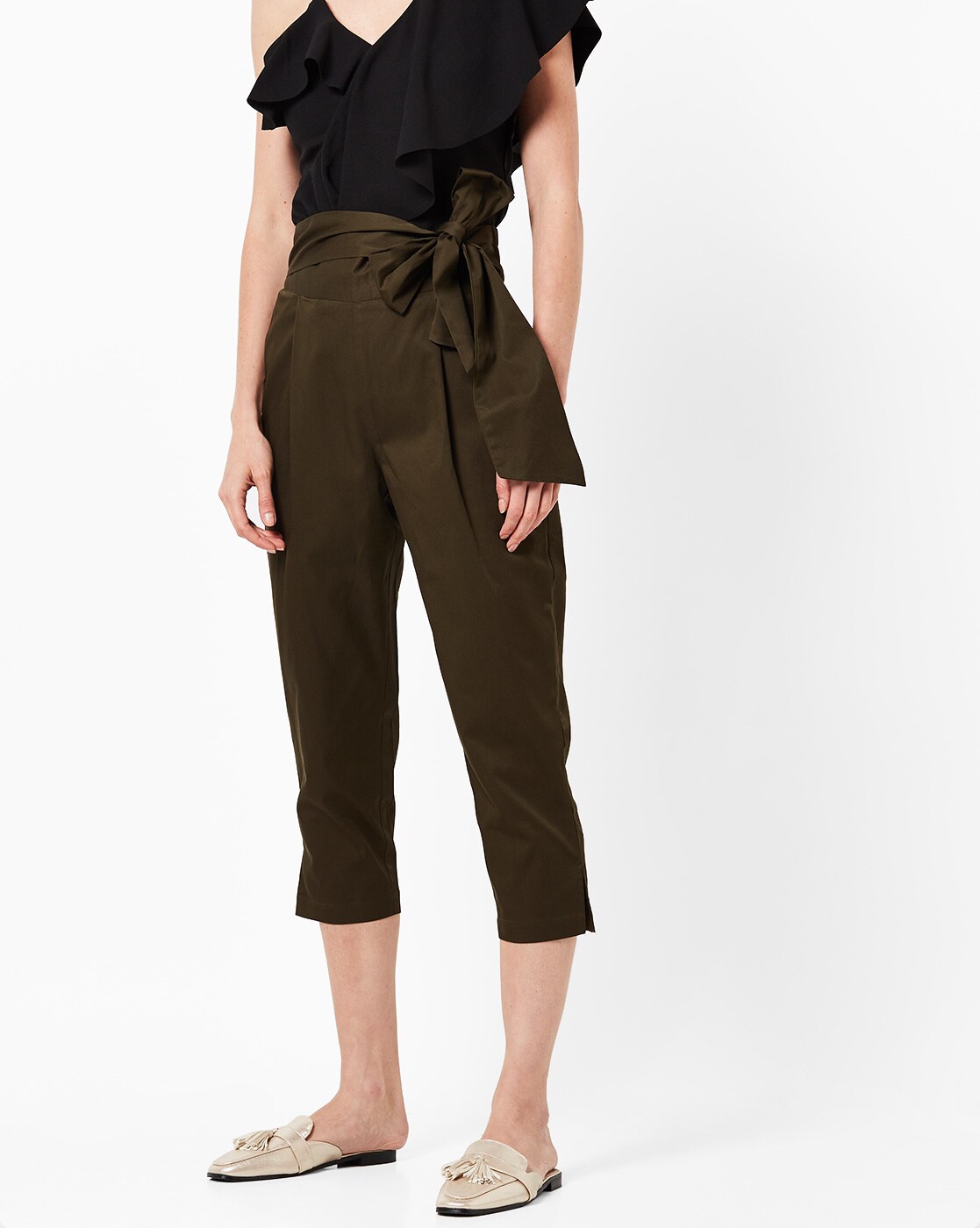 Bow pants and high waisted pants styling ideas  Just Trendy Girls
