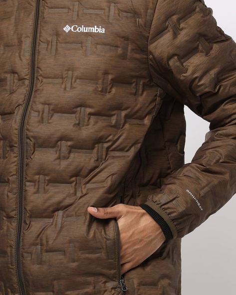 brown columbia puffer jacket