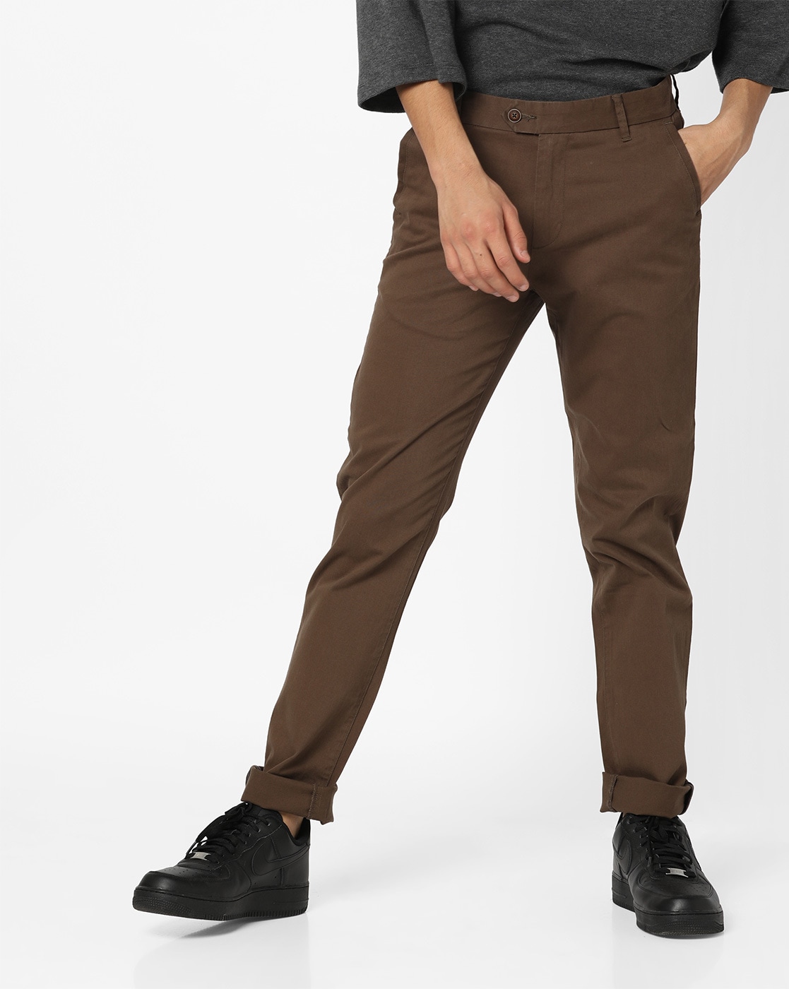 Buy Grey Trousers  Pants for Men by AJIO Online  Ajiocom