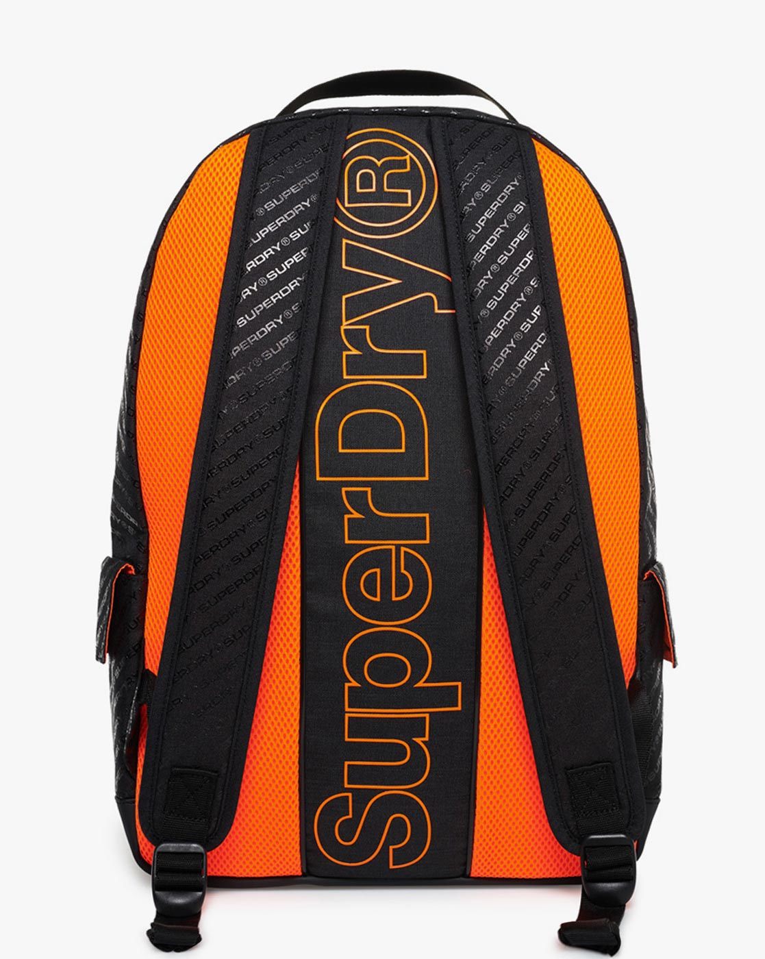 Superdry backpack cheap black orange