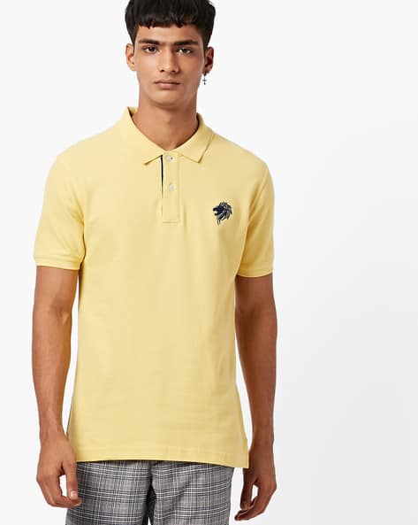 mens lemon polo shirt