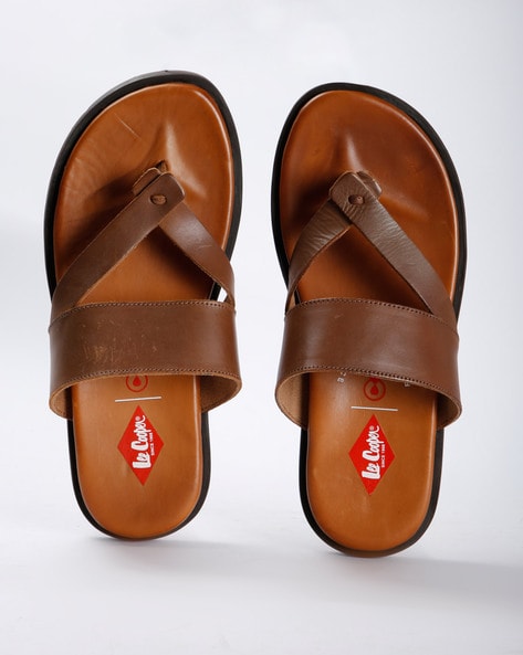 lee cooper leather chappals