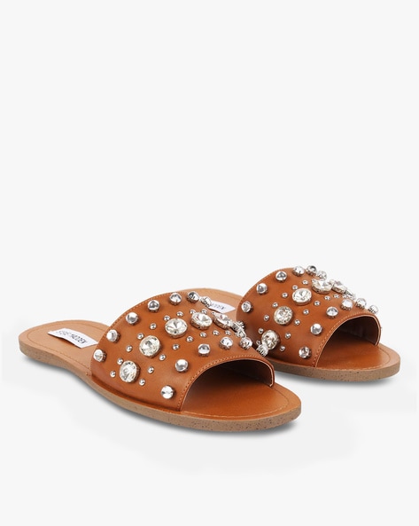 Steve madden regent deals embellished slide sandal