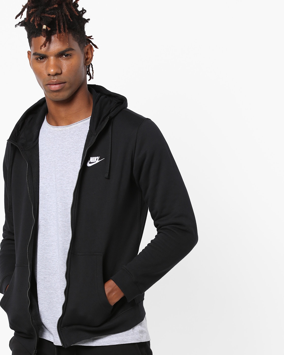 Buy Black Sweatshirt Hoodies For Men By Nike Online Ajio Com [ 1400 x 1117 Pixel ]