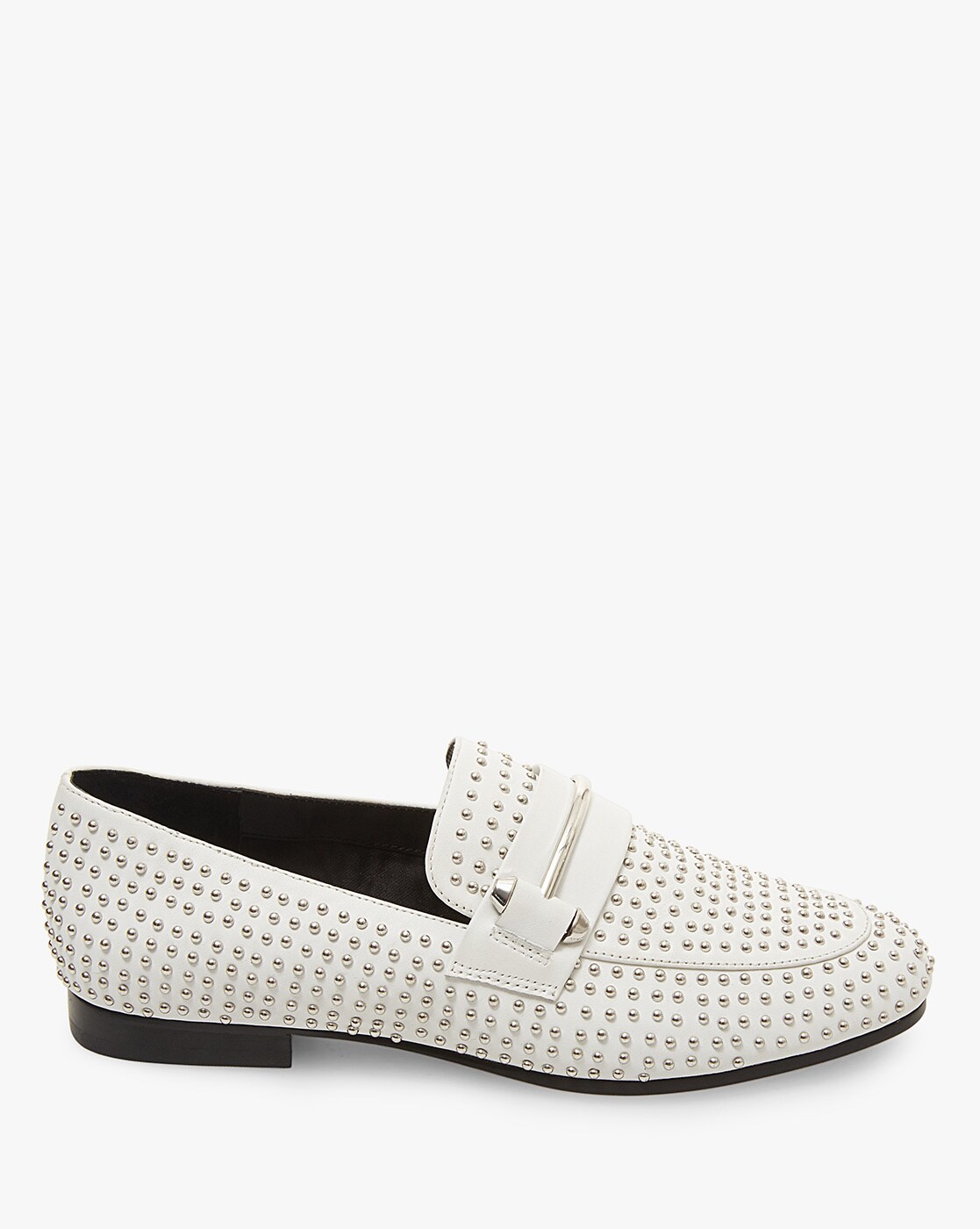 steve madden white loafers