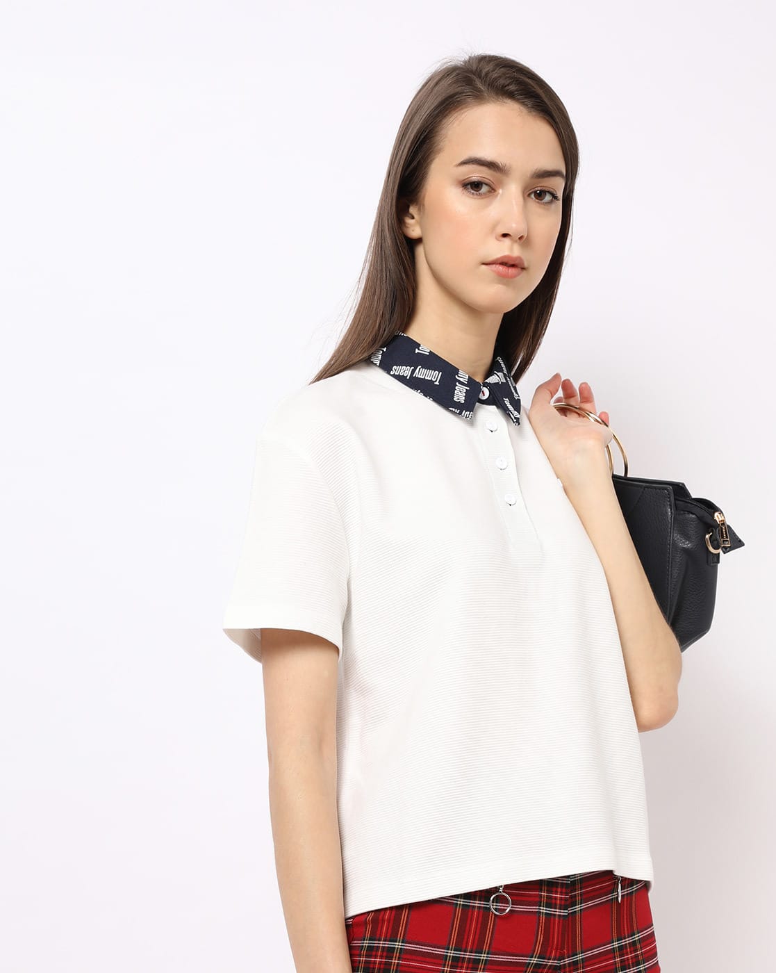 Buy White Tshirts for Women by TOMMY HILFIGER Online | Ajio.com