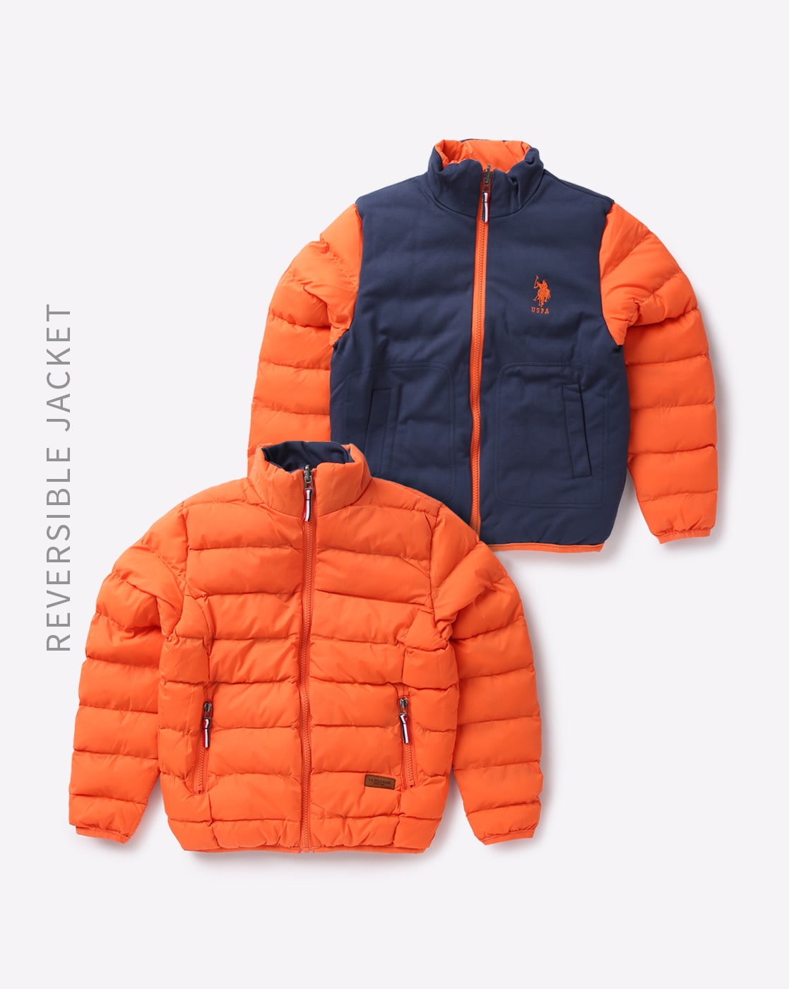 us polo orange jacket