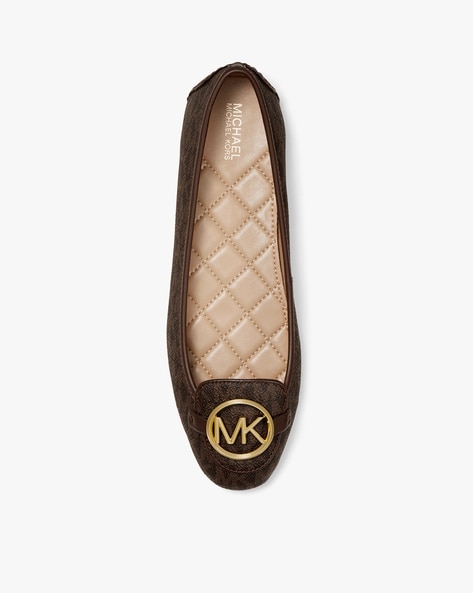 Buy Michael Kors Lillie Printed Moccasins with Metal Accent | Brown Color  Women | AJIO LUXE