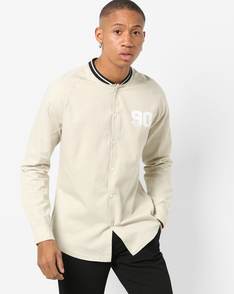 Baseball discount collar shirt