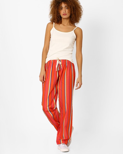 Buy Kanvin Navy Striped Pyjamas for Women Online  Tata CLiQ