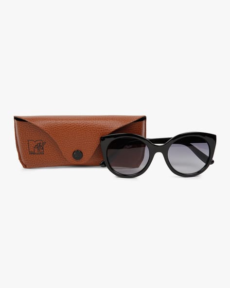 UV-Protected Full-Rim Cat-Eye Sunglasses (Image - 3)