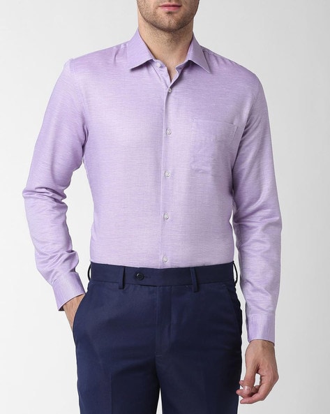 purple shirt outfit mens