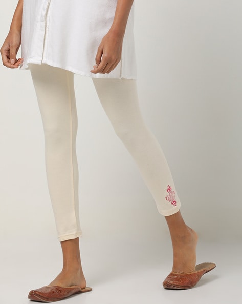 Buy GAP Girls Girls Grey Embroidered Leggings In Stretch Jersey - NNNOW.com