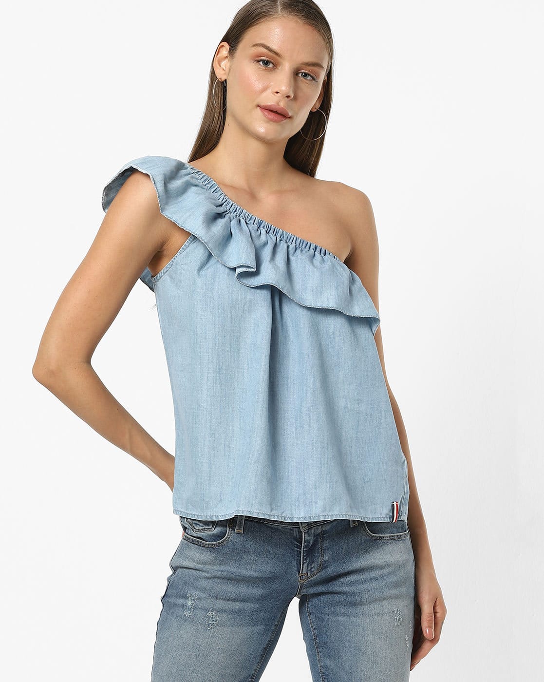 tommy hilfiger one shoulder sweater