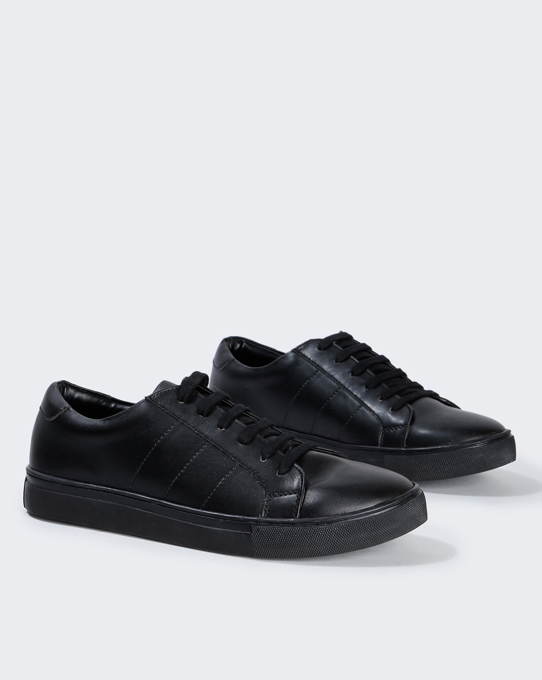 all black casual shoes