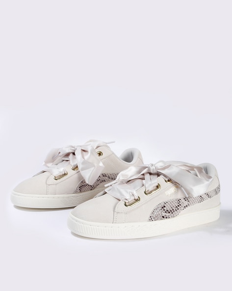 puma cream sneakers