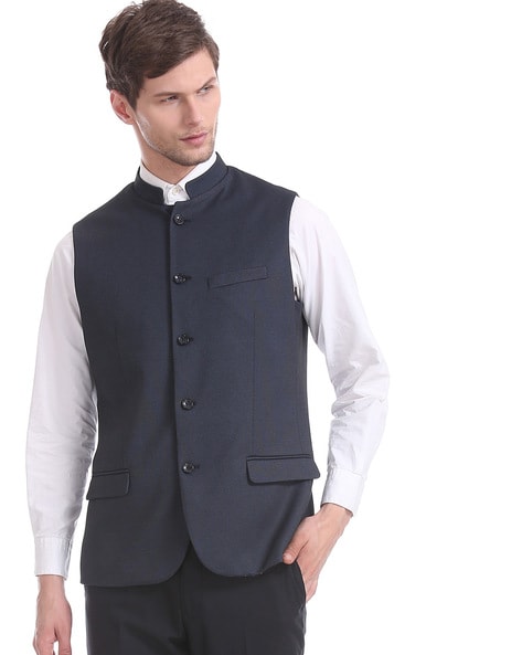 men's waistcoat with collar