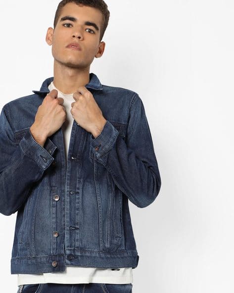 Ajio Benetton Denim Jacket Ajio Ucb Denim Jacket Ucb Jackets Mens