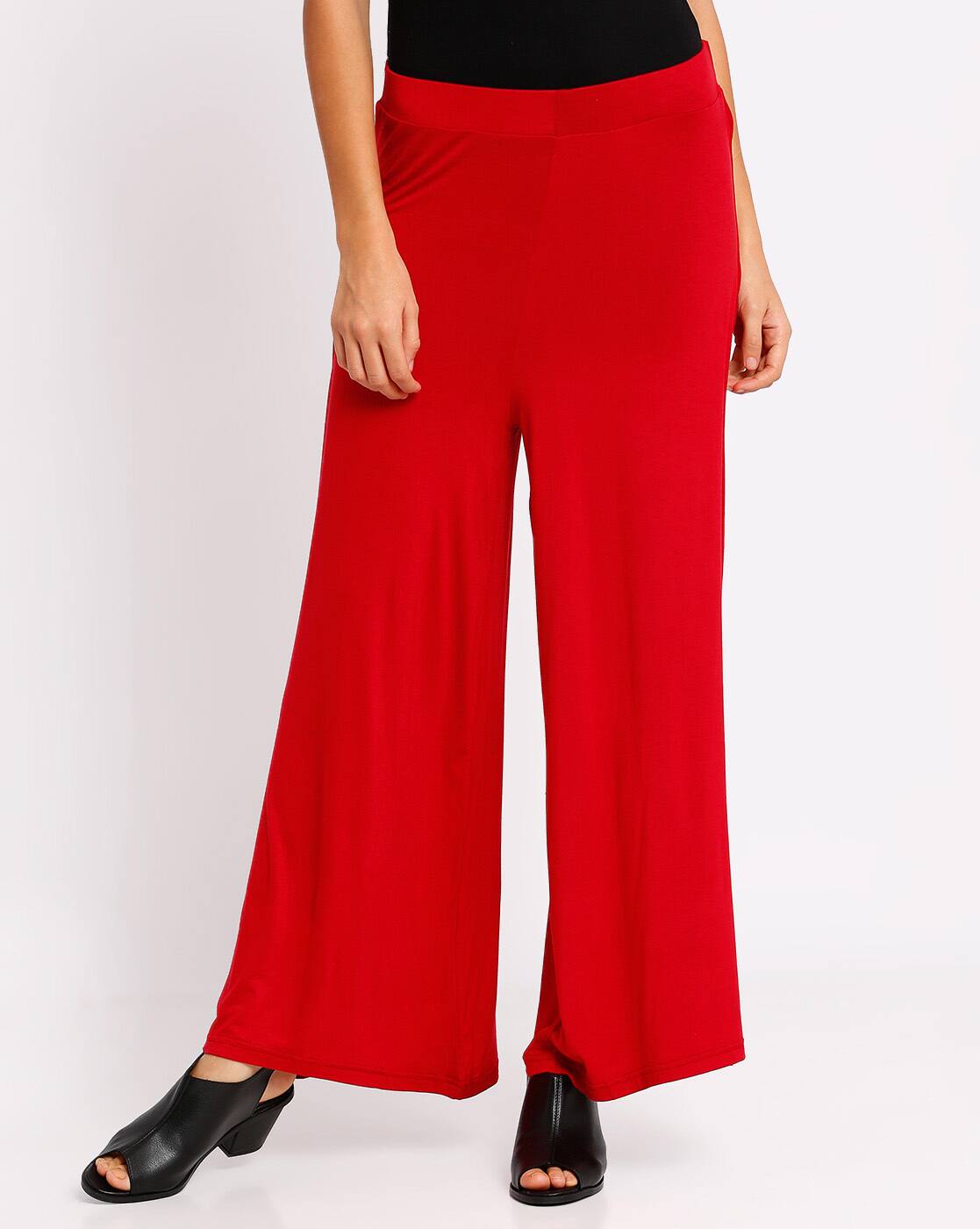 go colors flared palazzo