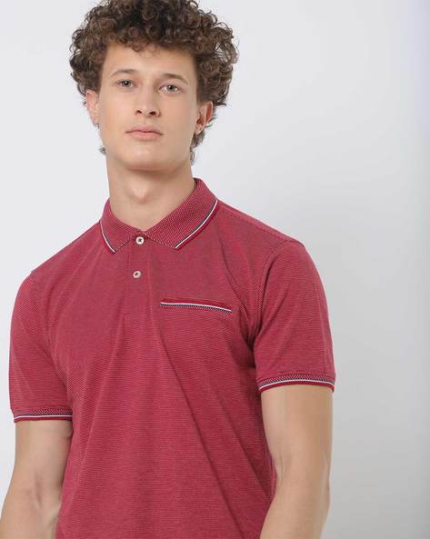 Polo T-shirt with Vented Hem