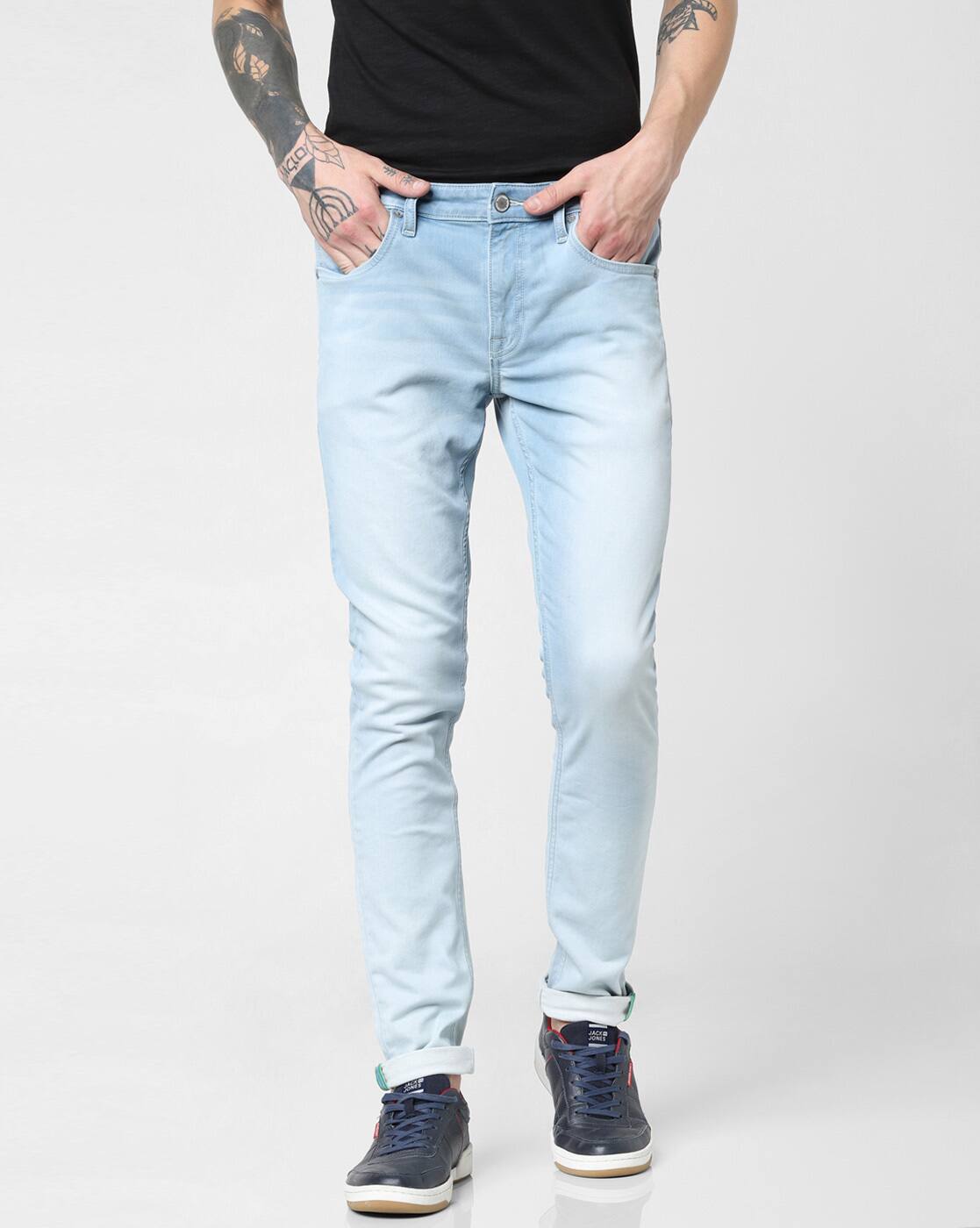 jack and jones light blue jeans