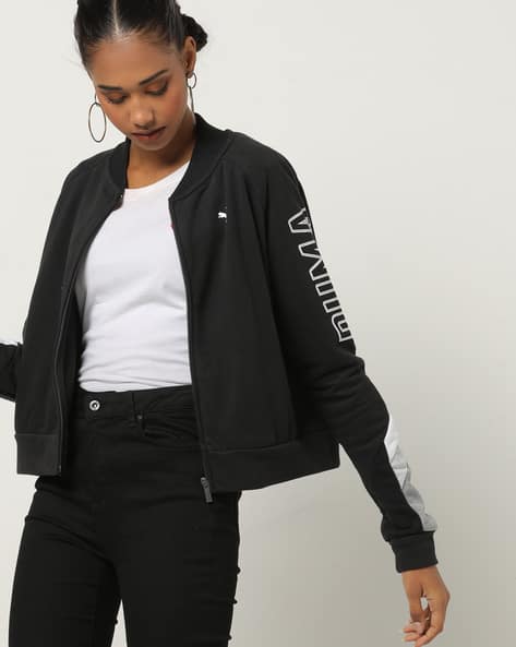 womens black puma sweatshirt