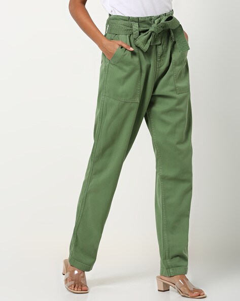 Buy Khaki Trousers  Pants for Women by Blue Saint Online  Ajiocom